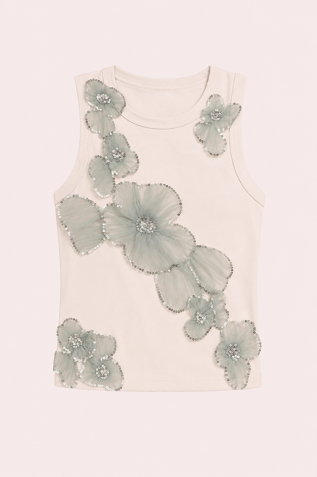 TANK TOP FLEUR D’IVOIRE GREEN