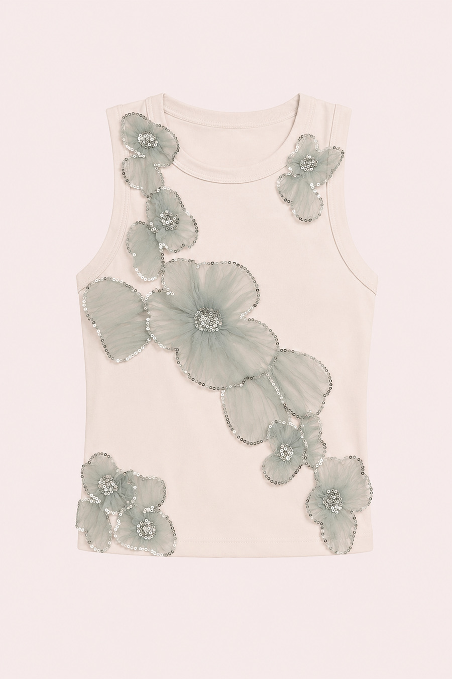 TANK TOP FLEUR D’IVOIRE GREEN